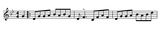 Dowd's Favorite - staff notation