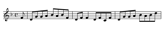 Dowd's Favourite - staff notation