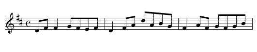 Dowd's No. 9 - staff notation