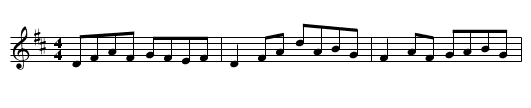 Dowd's Number 9 - staff notation