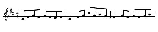 Dowd's Number Nine - staff notation