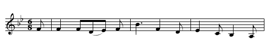 Down By the Tan-Yard Side - staff notation