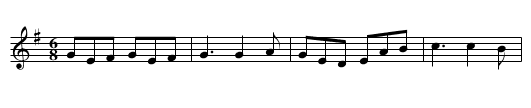 Down on the floor - staff notation