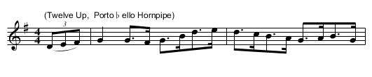 Down Parade - staff notation