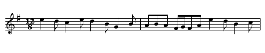 Down the Back Lane - staff notation