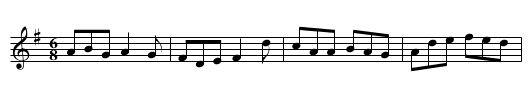 Down the Back Lane - staff notation