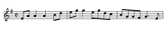 Down the Broom - staff notation
