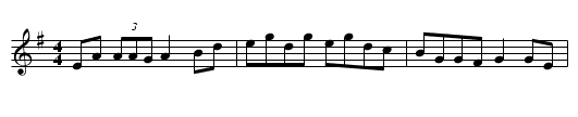 Down the Broom - staff notation