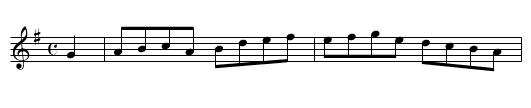 Down the Broom - staff notation