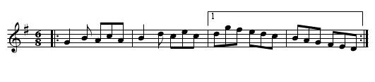 Down the Jubilee - staff notation