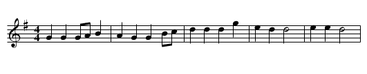 Down The Road Went Polly - staff notation
