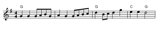 Down The Road - staff notation