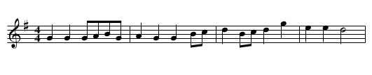 Down The Road - staff notation