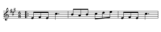 Down the Road - staff notation