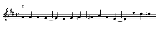 Down Yonder - staff notation