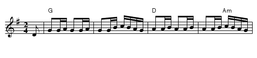 Downfall of Paris, The - staff notation