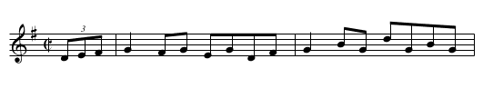Downing's Reel - staff notation