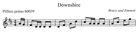 Downshire - staff notation