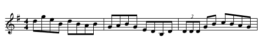 Dowser's Favorite - staff notation