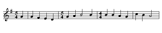 Doxology - staff notation