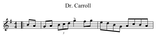 Dr. Carroll - staff notation