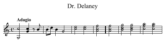 Dr. Delaney - staff notation