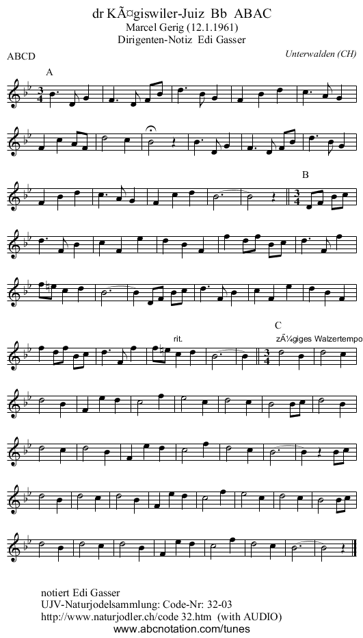 dr KÃ¤giswiler-Juiz  Bb  ABAC - staff notation