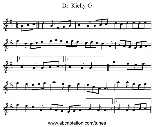 Dr. Kielly-O - staff notation