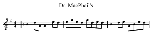 Dr. MacPhail's - staff notation