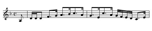Dr. Manson of Spynie - staff notation