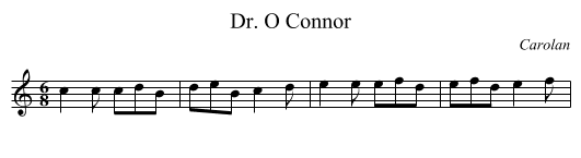 Dr. O Connor - staff notation