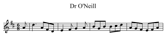 Dr O'Neill - staff notation