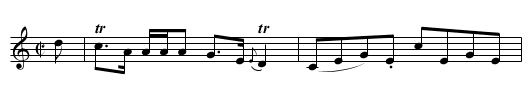 Dr. Stewart's Reel - staff notation