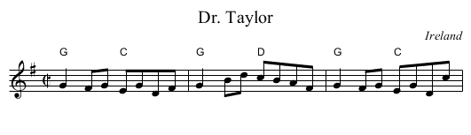 Dr. Taylor - staff notation
