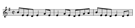 Drag Her round the Road - staff notation