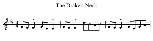 Drake's Neck, The  - staff notation