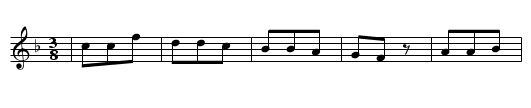 DRAUSSE IM GRUENE WALD - staff notation