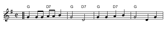 Draw Me a Bucket   [G] - staff notation