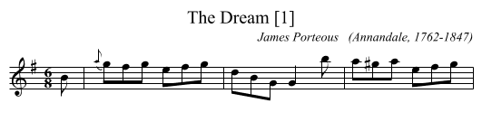 Dream [1], The - staff notation