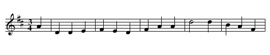 Dream of Napoleon - staff notation