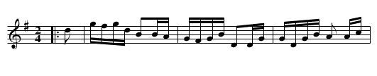 Dream Quick Step - staff notation