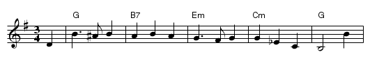 Dreaming - staff notation