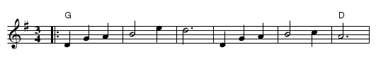 Dreamy Fish Waltz in G - staff notation