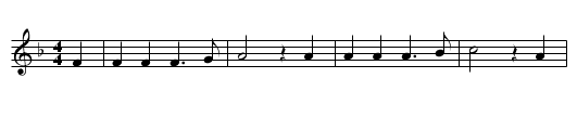 DREI GAENS IM HABERSTROH - staff notation