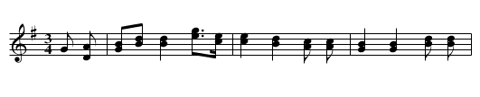 Drei König Lied - staff notation