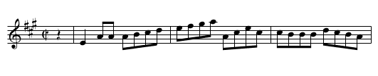 DREW'S HORNPIPE - staff notation