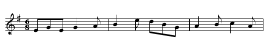 Dribbles of Brandy - staff notation