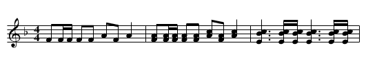 Drieskeslied - staff notation