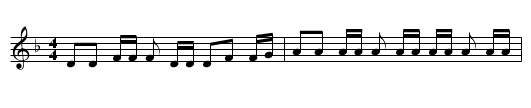 Drill ye Tarriers, Drill - staff notation