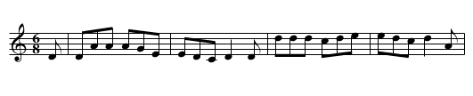 Drimindown - staff notation